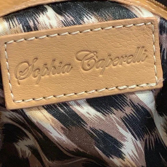 Sophia Caperelli Leather Shoulder Bag Purse - Picture 8 of 15